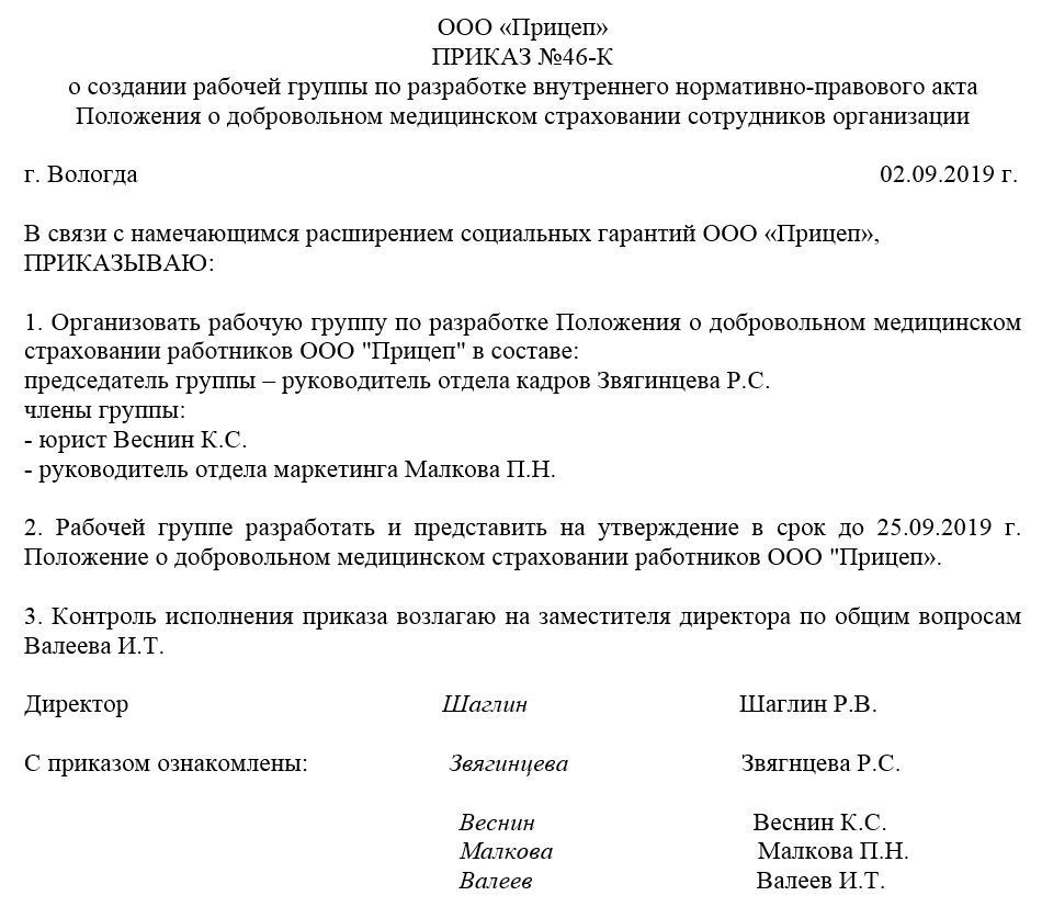 Создание распоряжений. Приказ о создании рабочей группы. Распоряжение о создании рабочей группы образец. Пример приказа о создании рабочей группы. Форма приказа о создании рабочей группы.