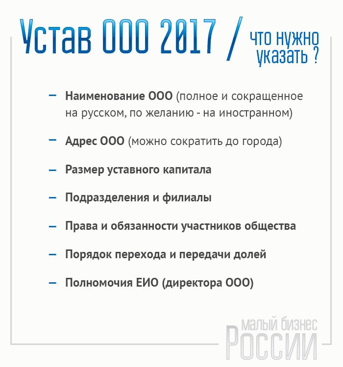 Образец устава ип